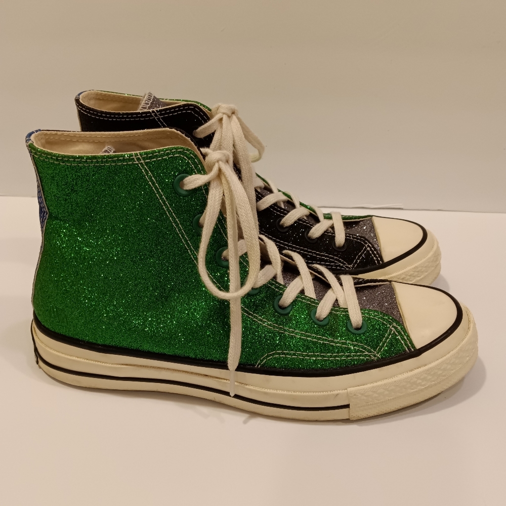 RARE UNISEX JW Anderson x Converse Chuck 70 High Glitter Pack High Tops - Picture 5 of 15